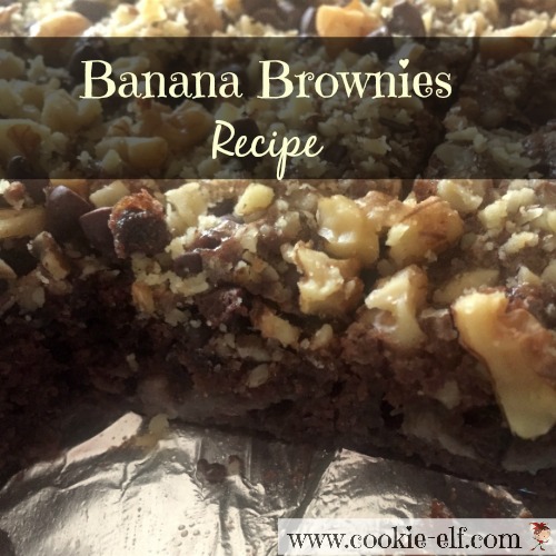 healthy banana brownies