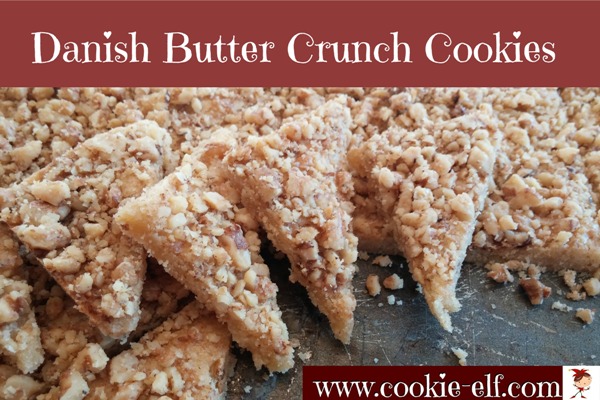 Danish Butter Crunch Cookies: an easy shortbread cookie recipe