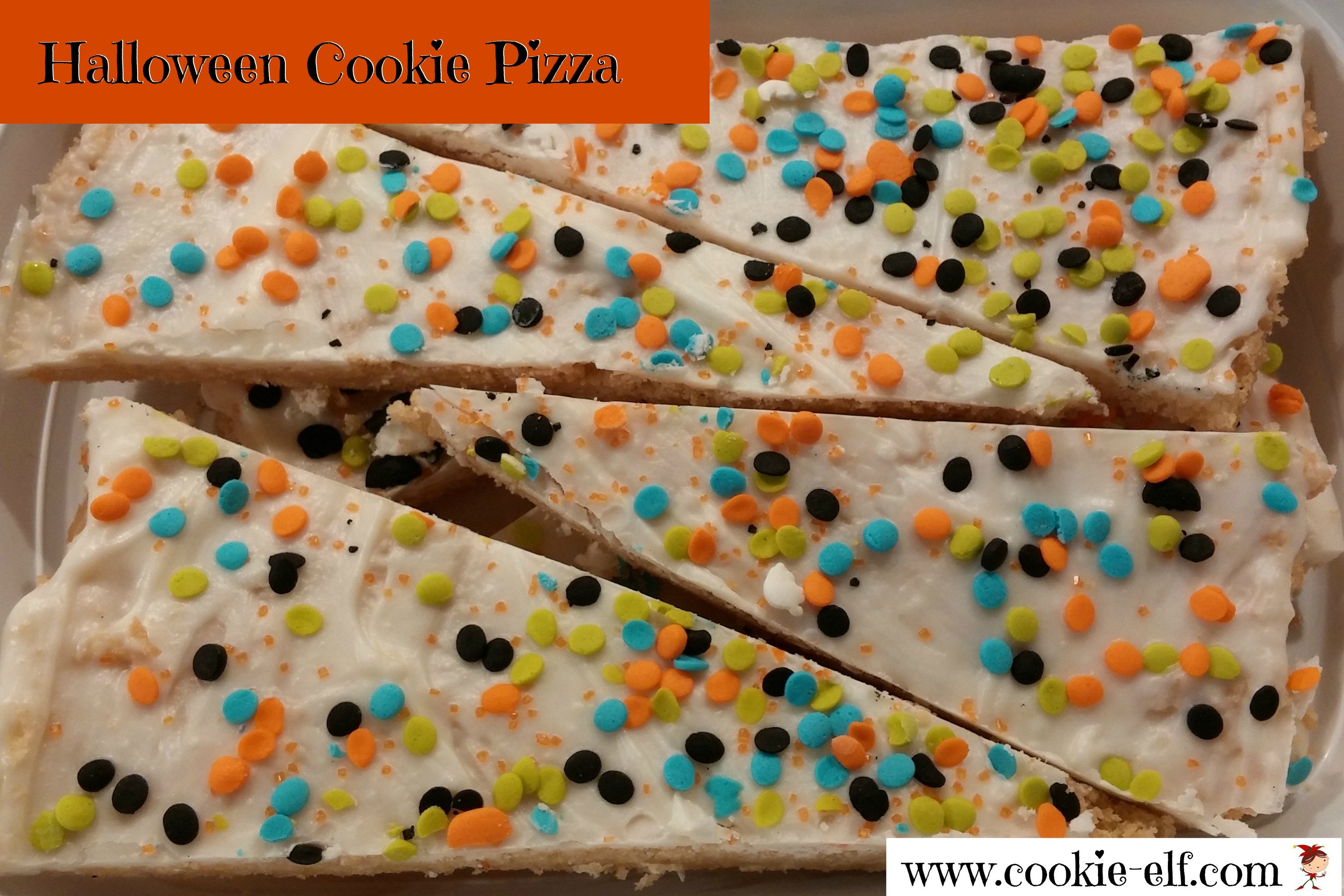 Halloween Cookie PIzza