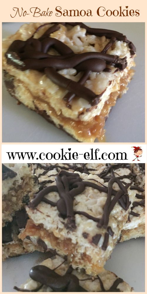Easy No-Bake Samoa Cookies with The Cookie Elf